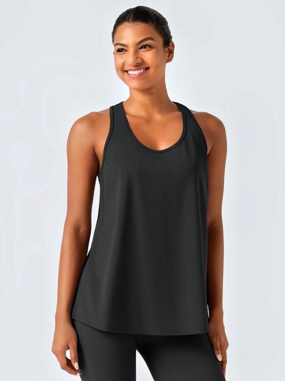 Halara SoftlyZero Airy Tank Top Black Large NWT